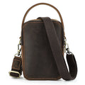 Borsa a tracolla messenger casual da uomo in pelle "Crazy Horse" stile retrò