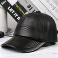 Cappello In Pelle Autunno E Inverno Da Uomo Berretto Da Baseball In Pelle Ovina Da Esterno Protezione Solare