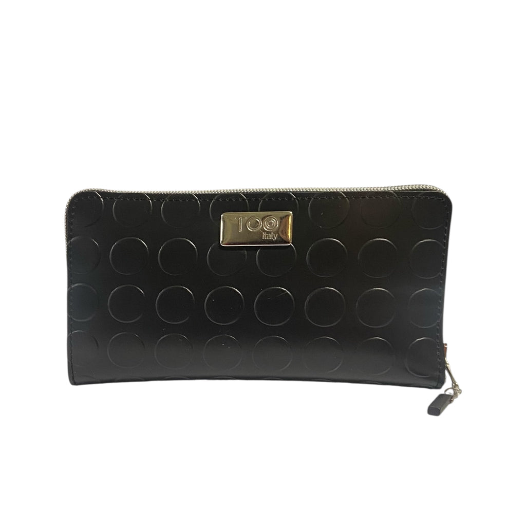 Portafoglio Maxi PVC Bullonato Nero