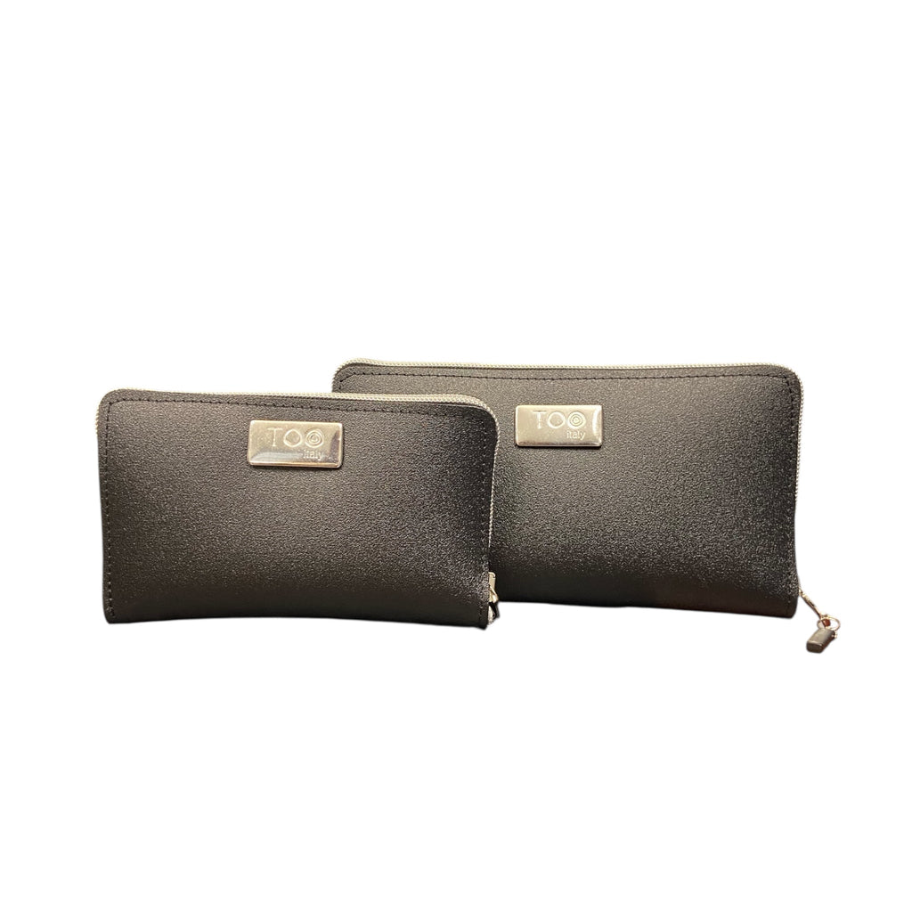 Portafoglio Maxi PVC Satinato Nero