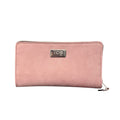 Portafoglio Maxi in Alcantara Rosa