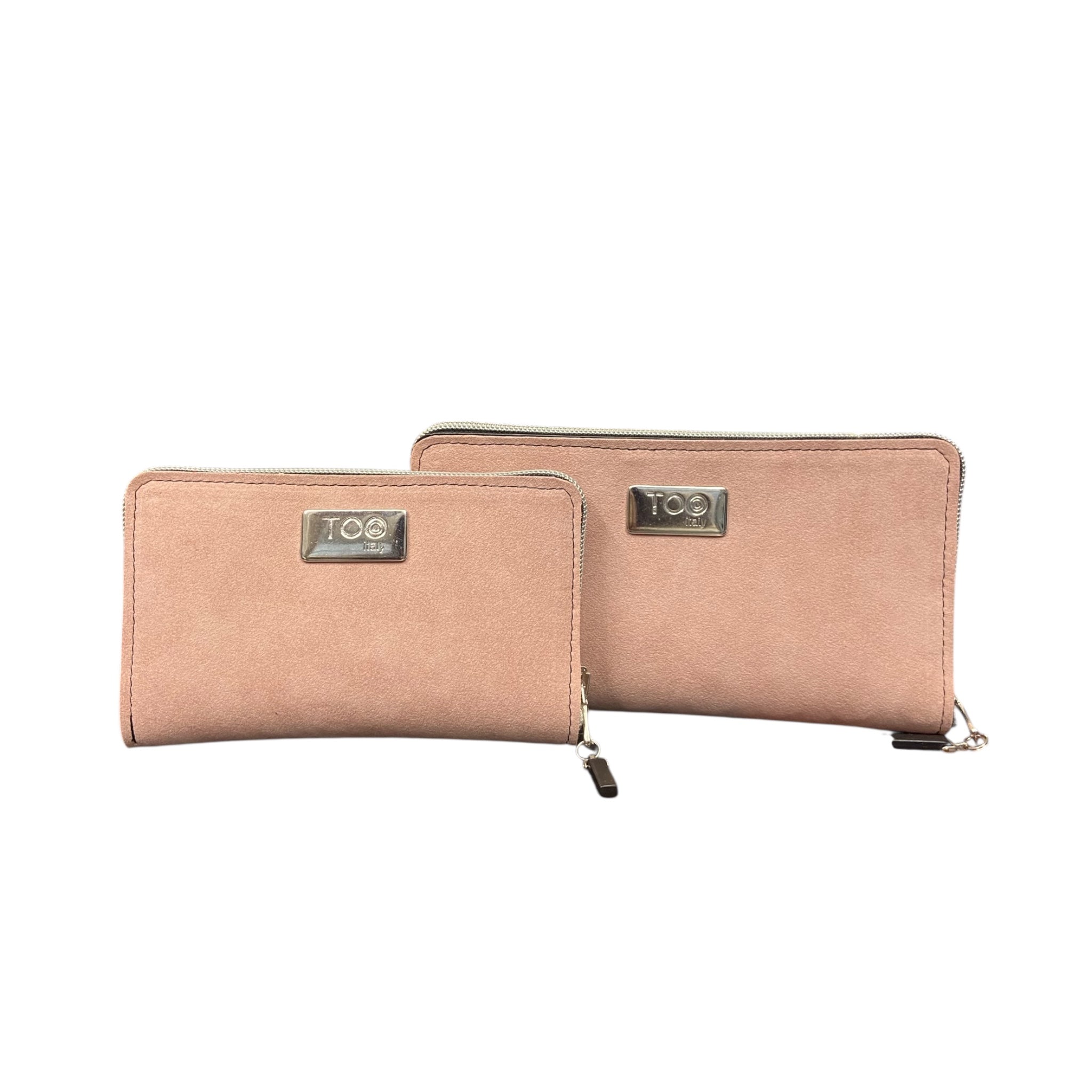Portafoglio Mini in Alcantara Rosa