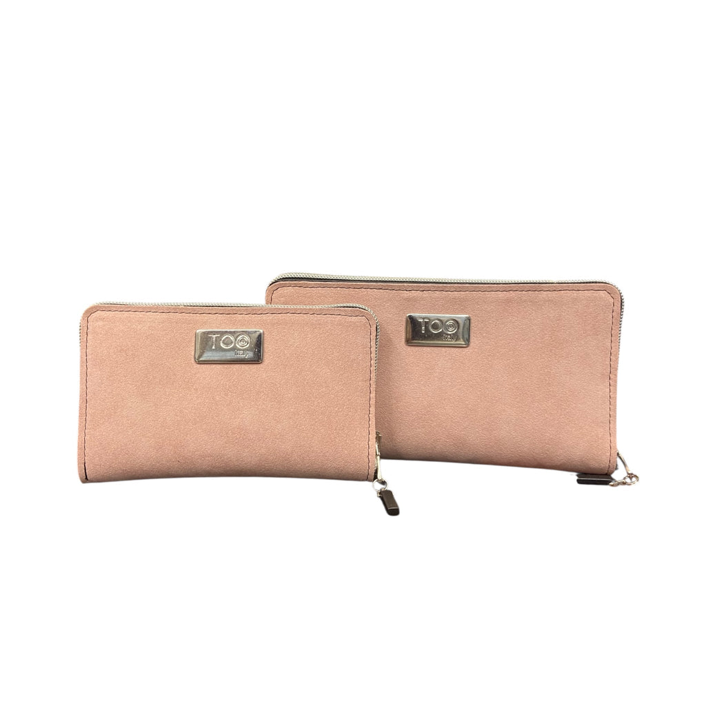 Portafoglio Maxi in Alcantara Rosa