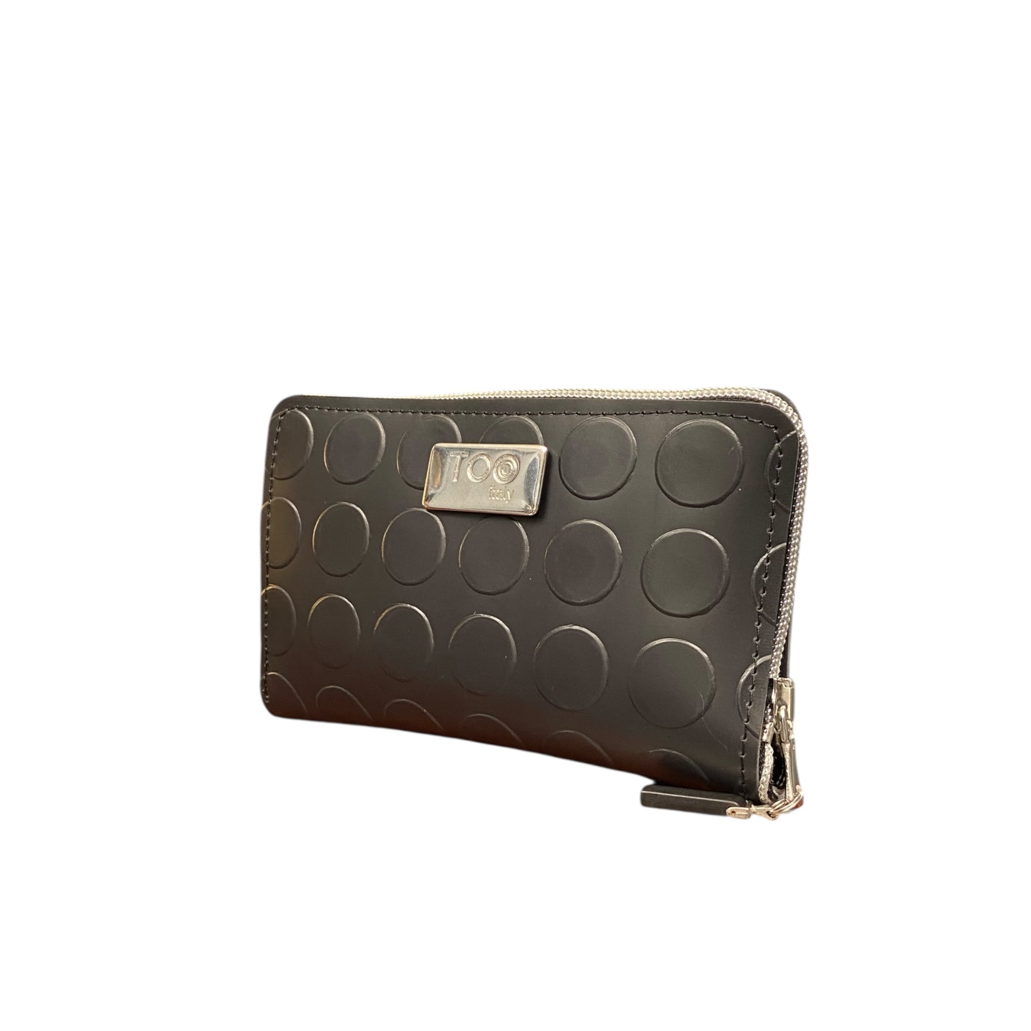 Portafoglio Mini PVC Bullonato Nero