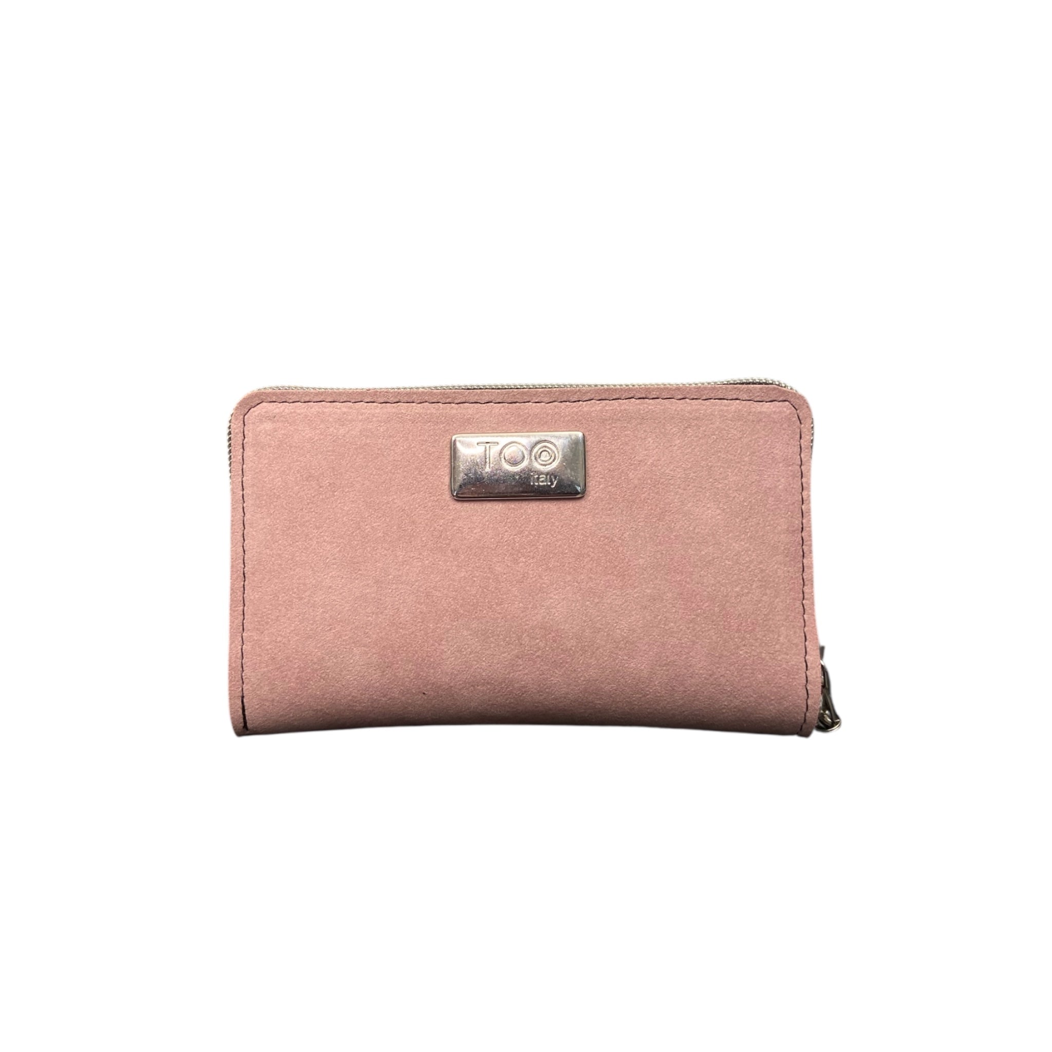 Portafoglio Mini in Alcantara Rosa