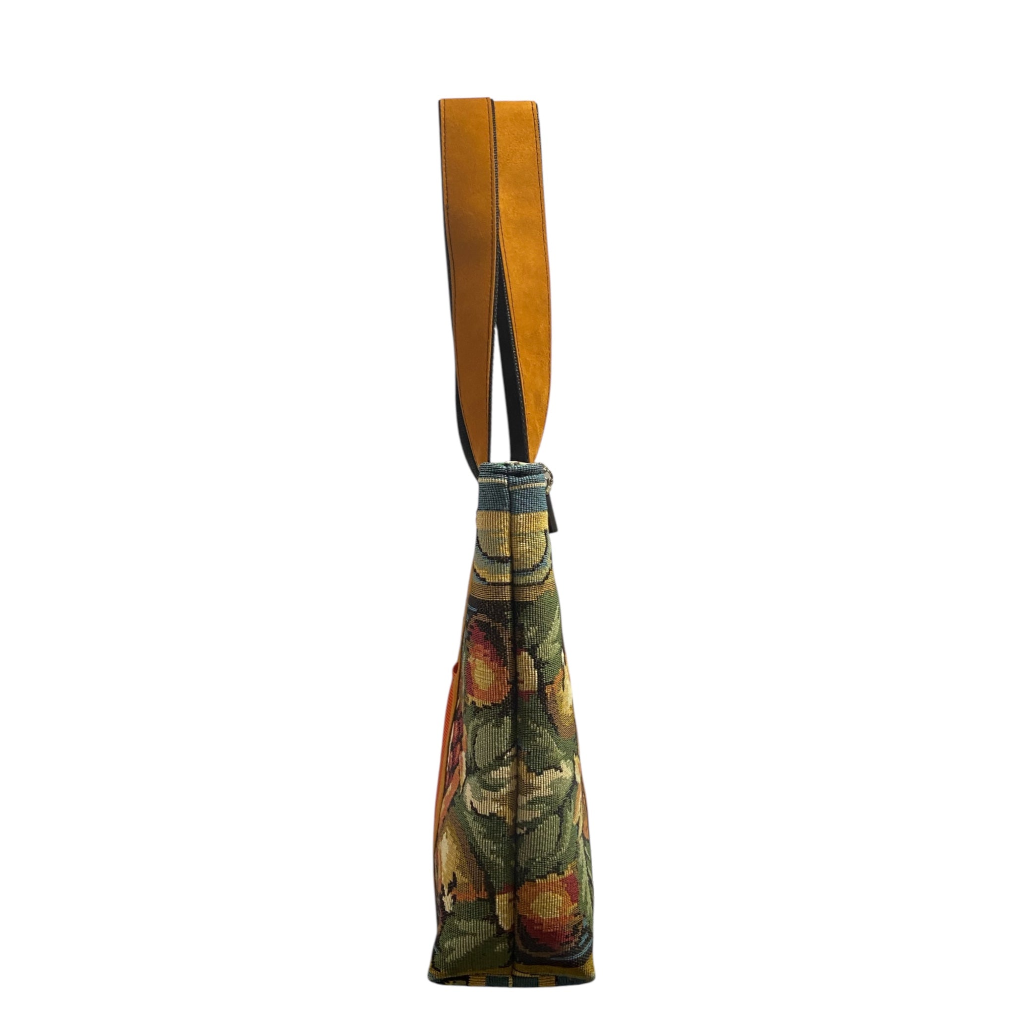 Shopper Jacquard Barocco Senape