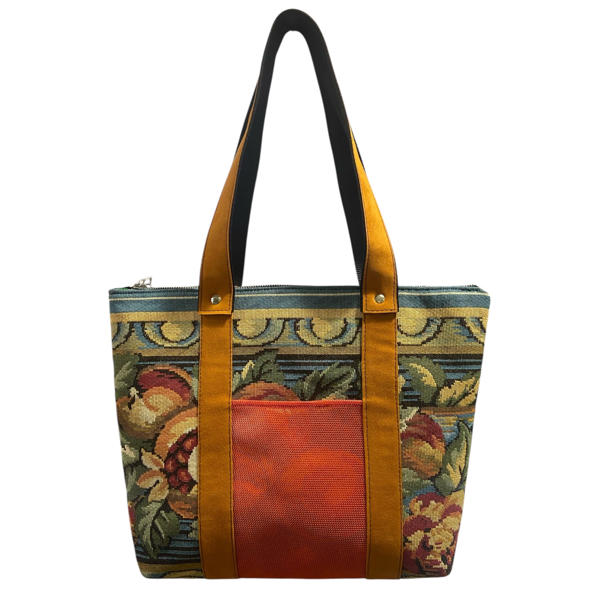 Shopper Jacquard Barocco Senape