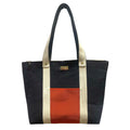 Shopper Blu Notte & Alcantara Avorio