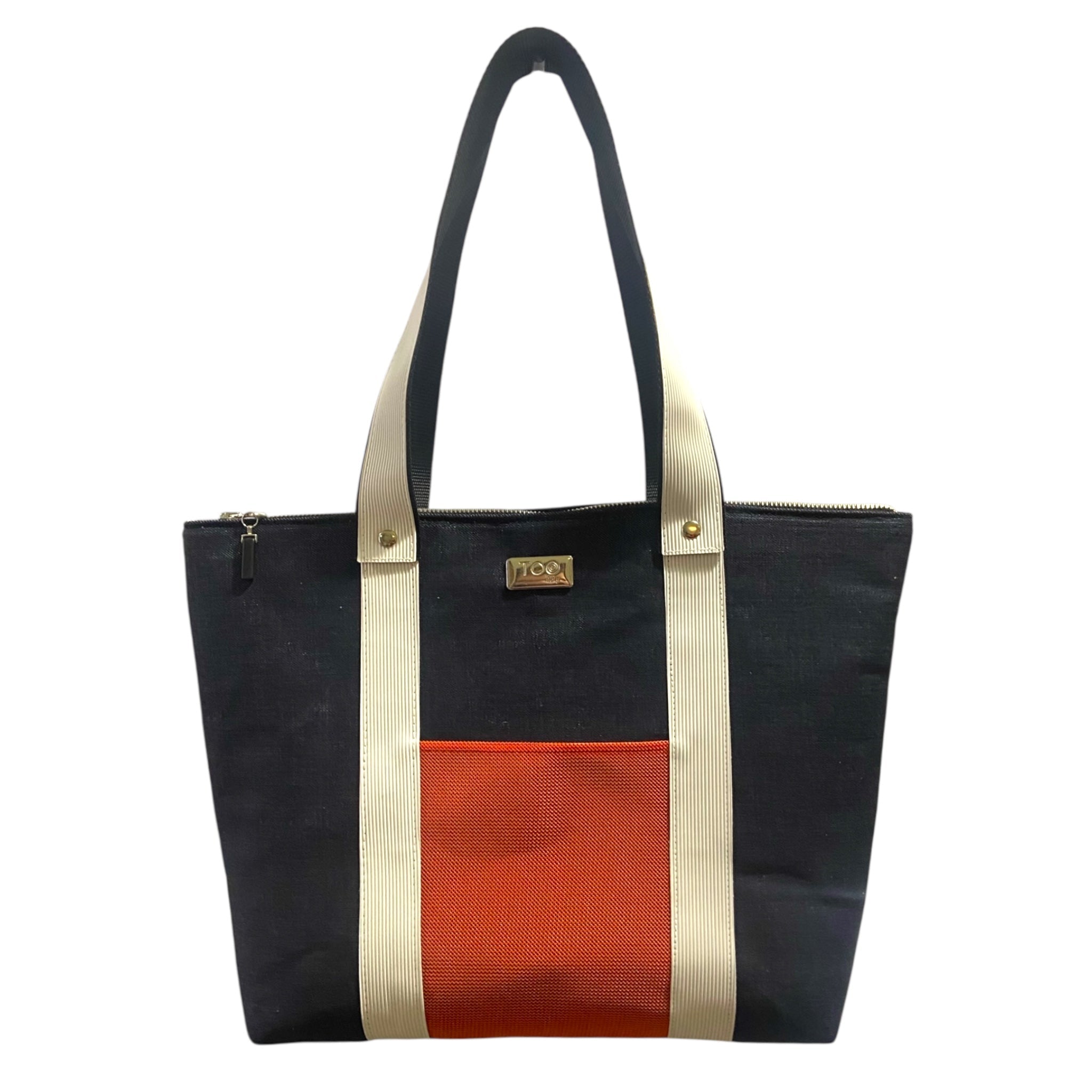 Shopper Blu Notte & Alcantara Avorio
