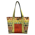 Shopper Geometrica Multicolor & Alcantara Lime