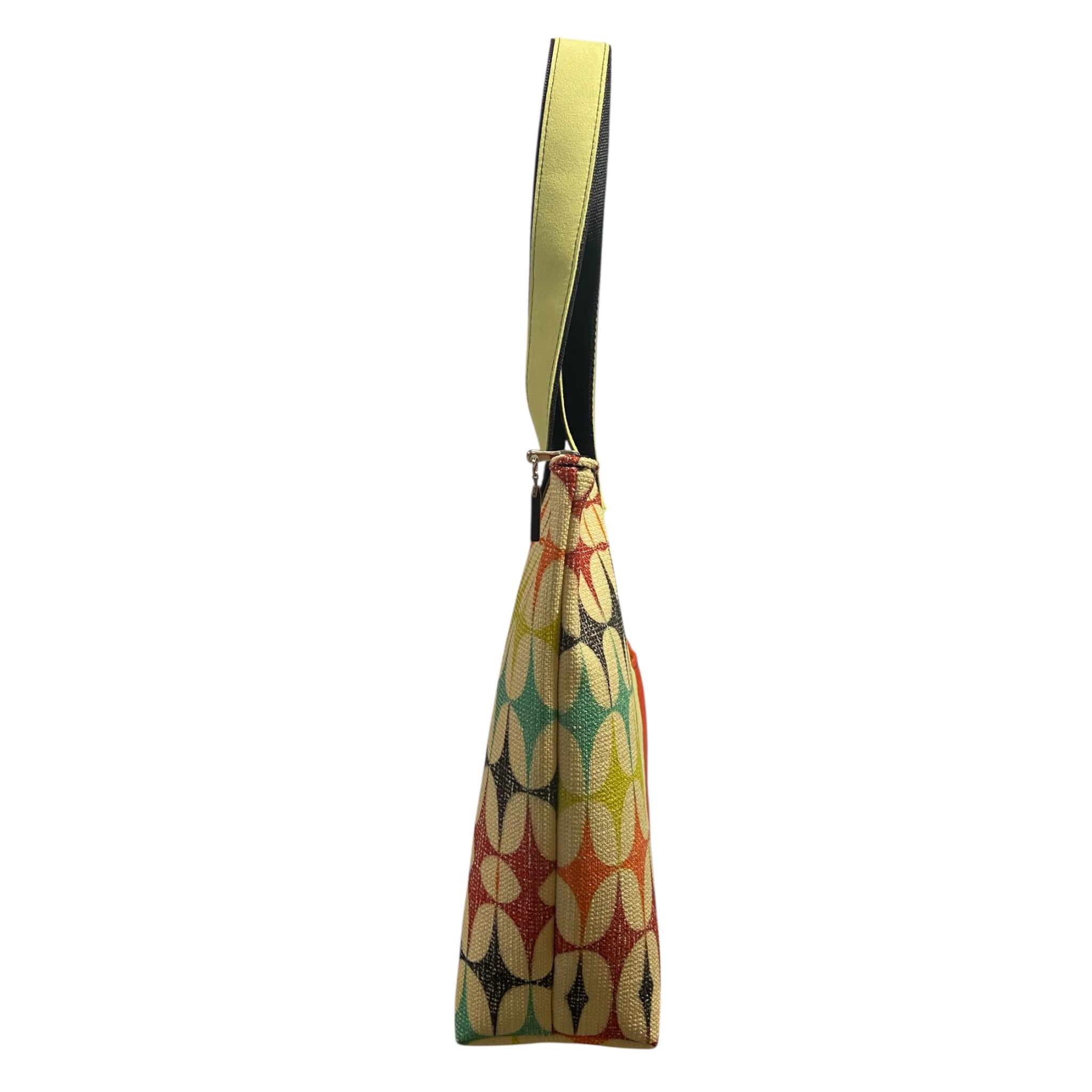 Shopper Geometrica Multicolor & Alcantara Lime