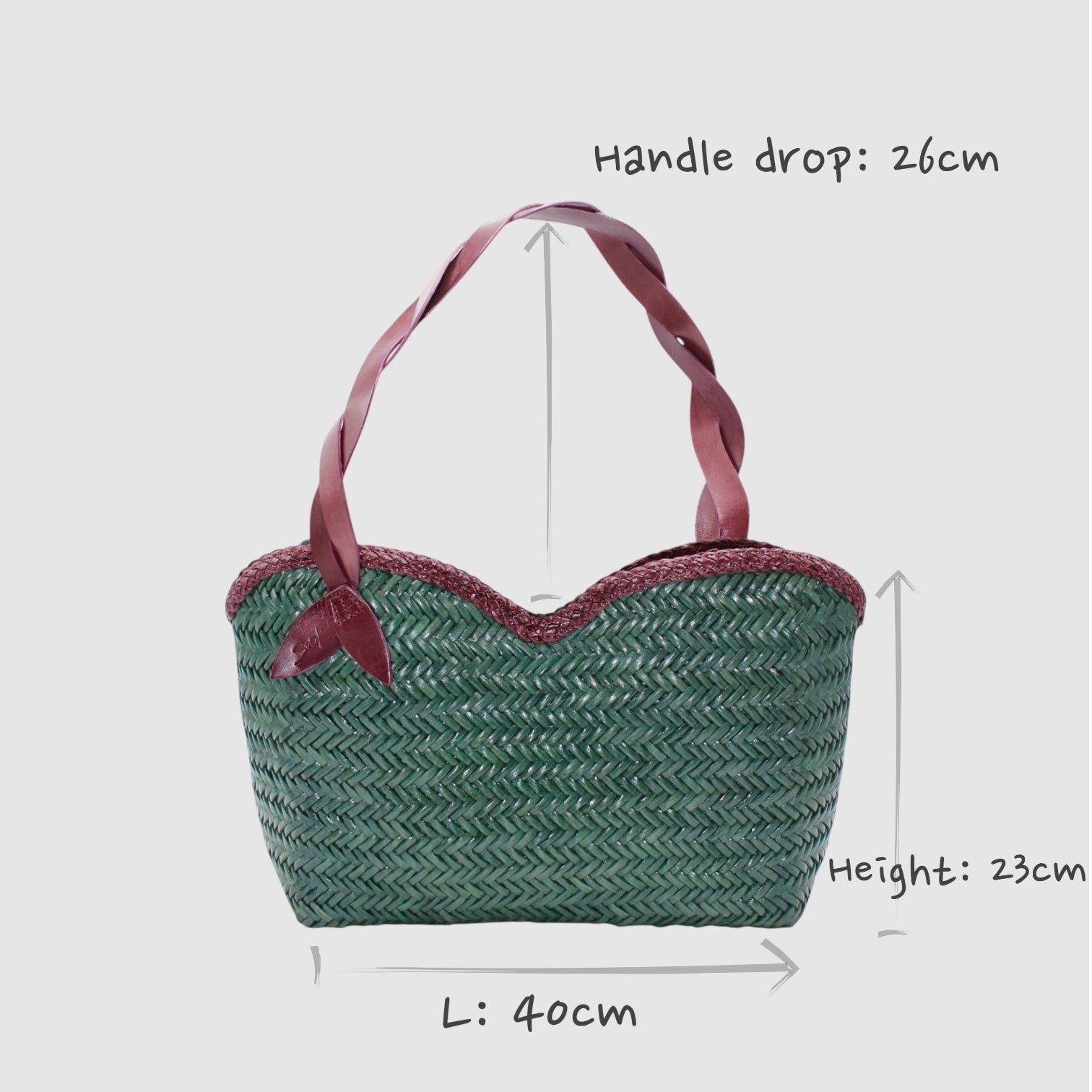 Léafa - Handwoven Artisan Shoulder Bag Brown & Black