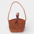 Solea - Handwoven Bucket Shoulder Bag Caramel