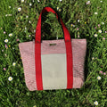 Shopper Tweed Rosso & Alcantara Rossa