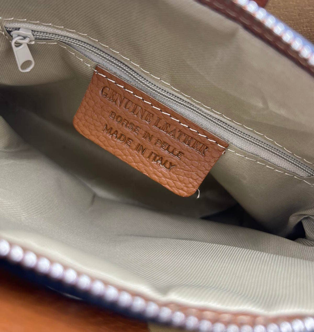Pienza - Borsa a Mano Grande in Pelle Italiana