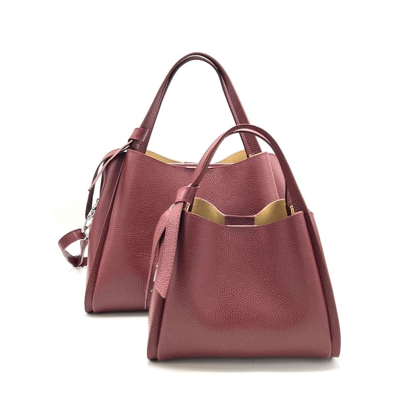 Pienza - Borsa a Mano Grande in Pelle Italiana