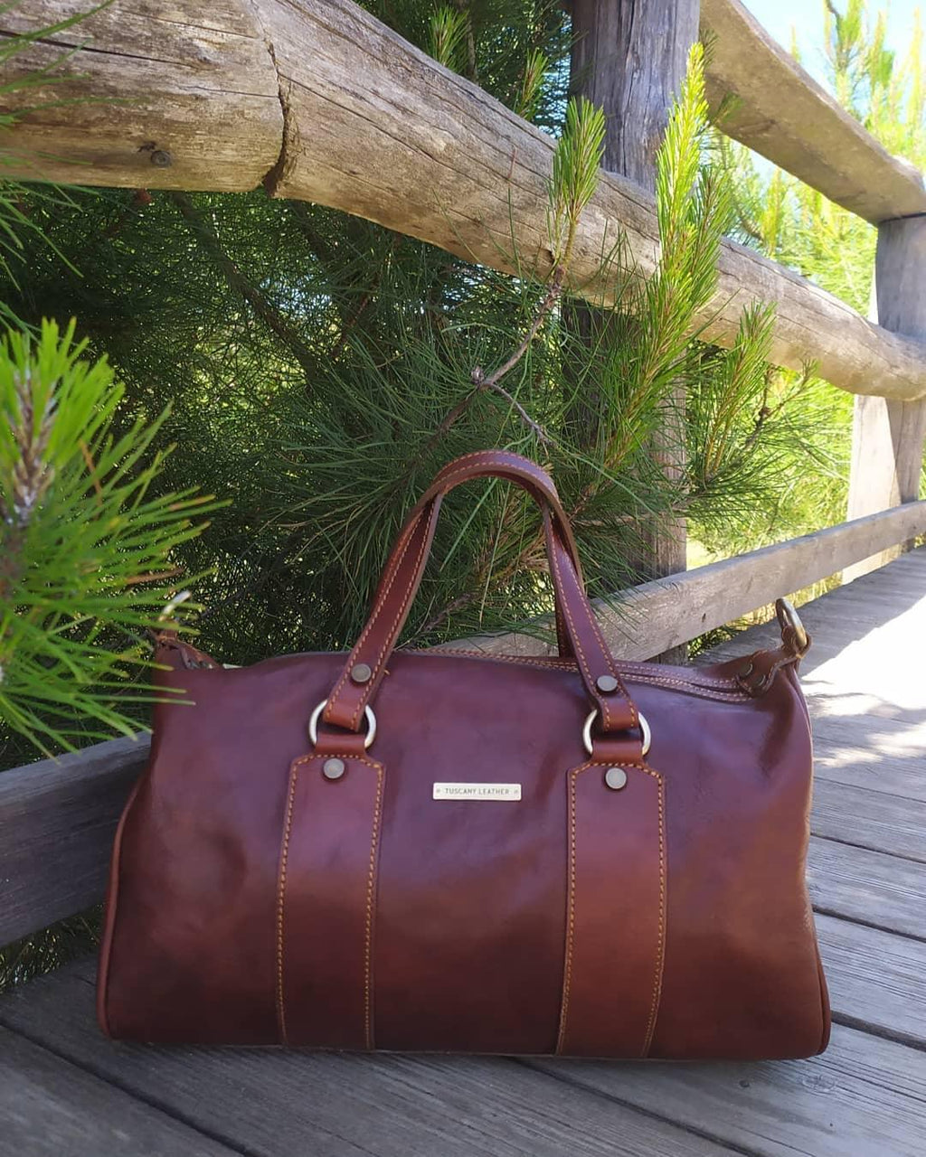 Lucrezia - Leather maxi duffle bag purse | TL141977