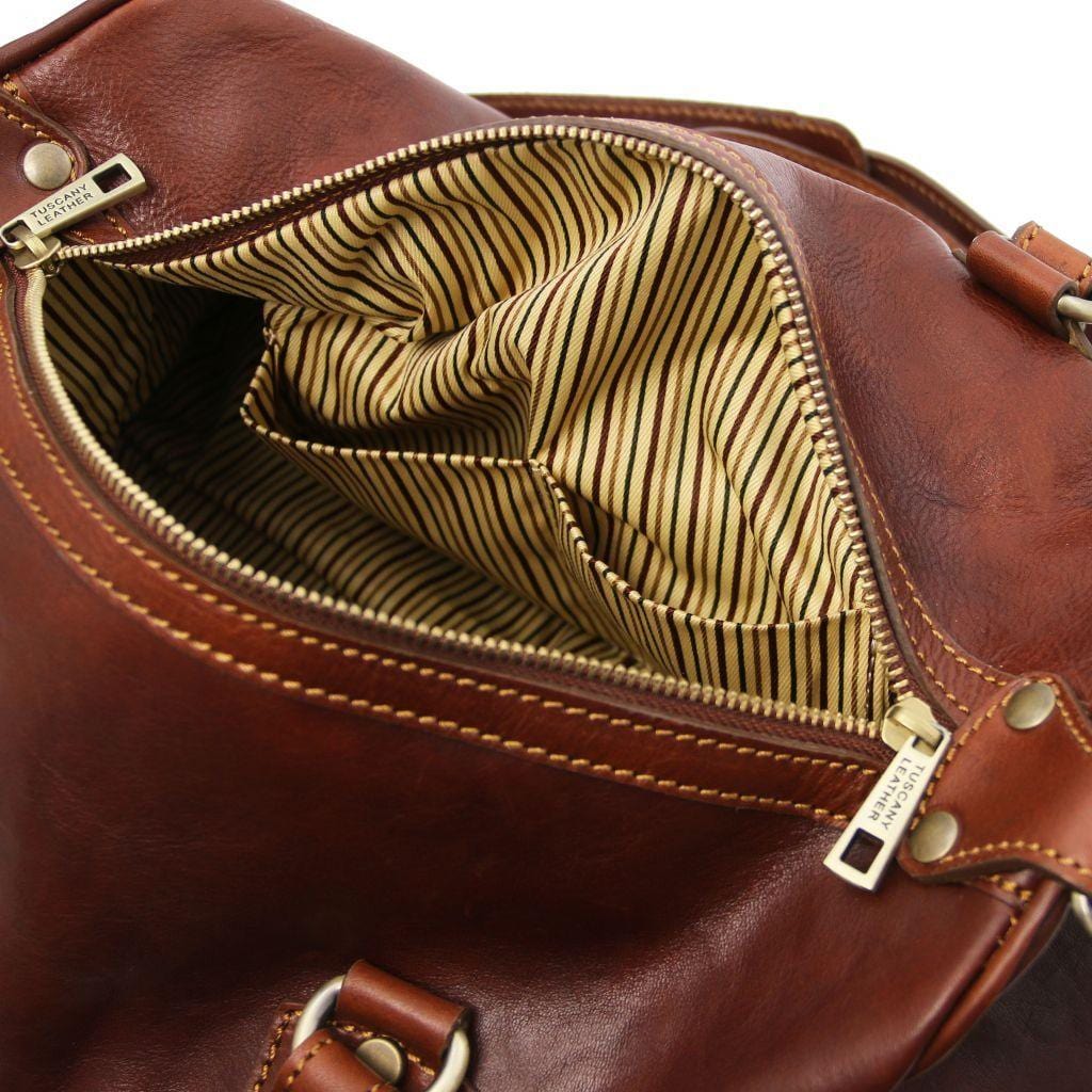 Lucrezia - Leather maxi duffle bag purse | TL141977