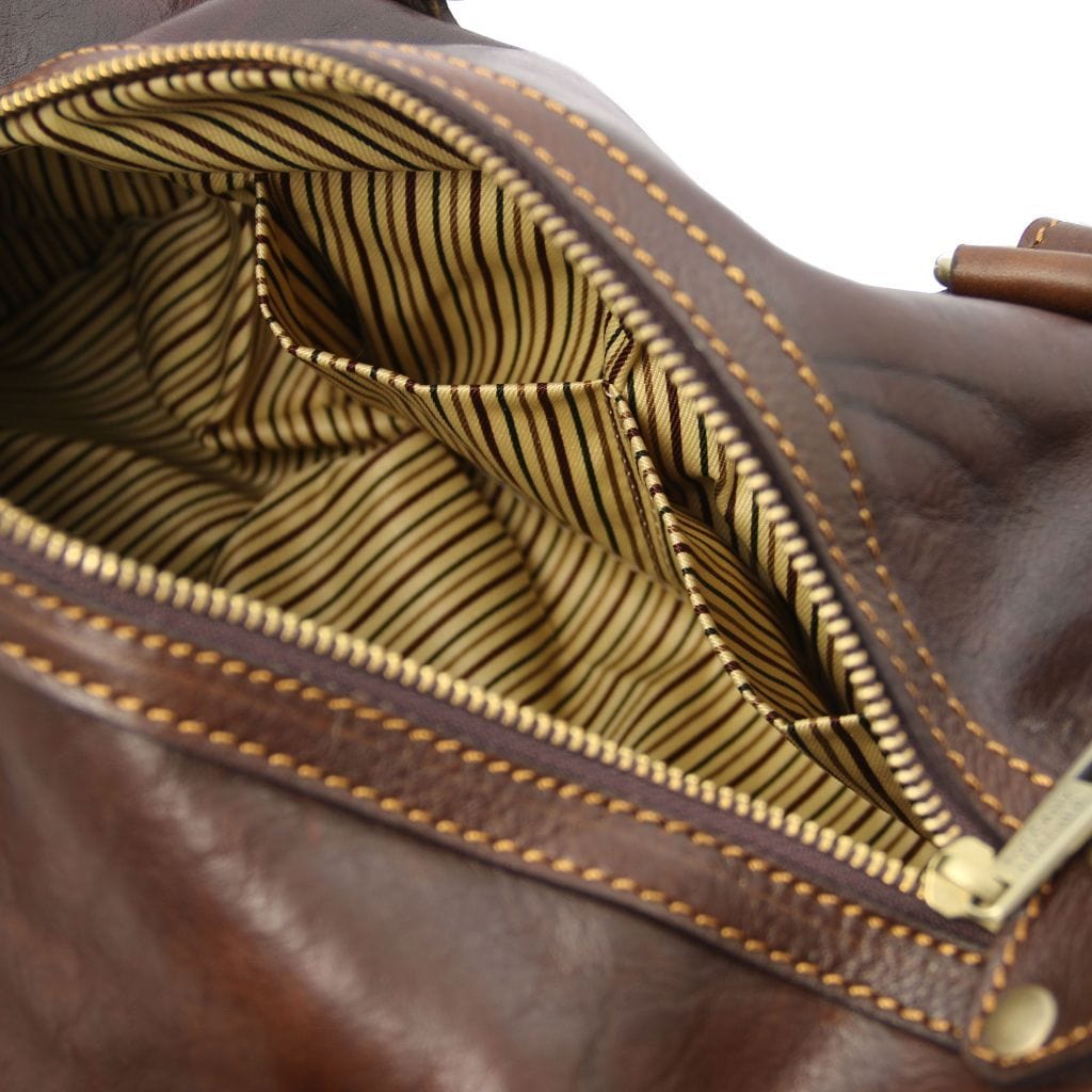 Lucrezia - Leather maxi duffle bag purse | TL141977