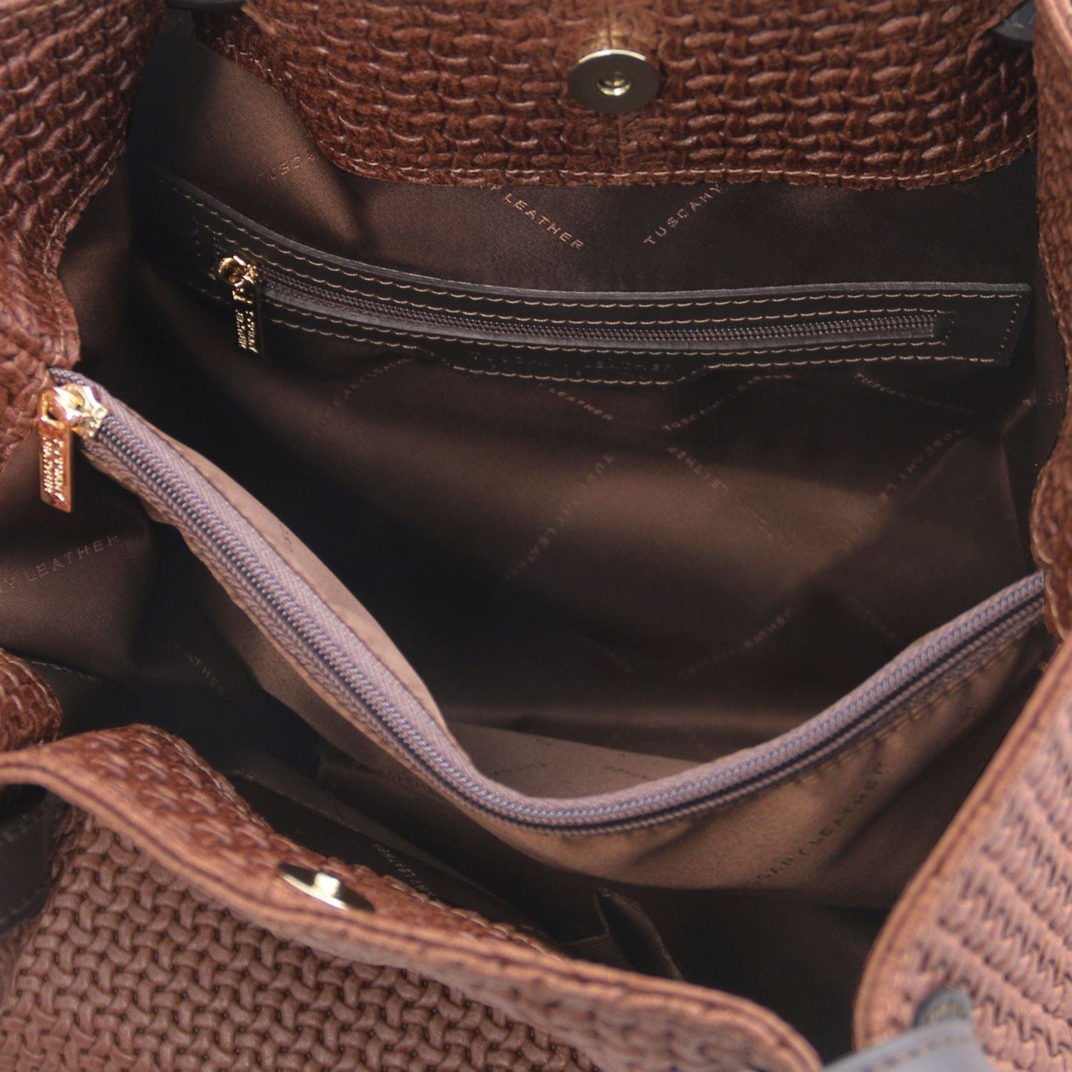 TL KeyLuck - Woven printed leather shopping bag | TL141573