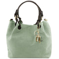 TL KeyLuck - Woven printed leather shopping bag | TL141573