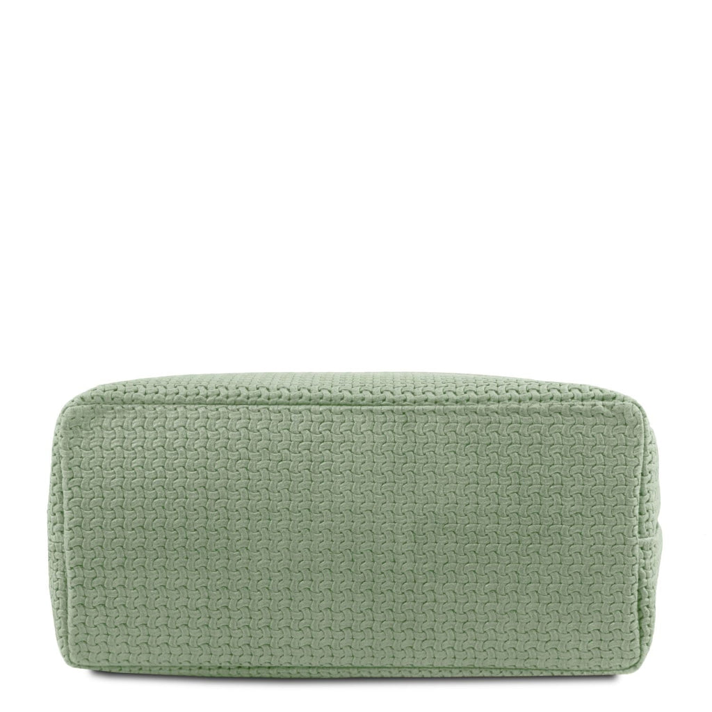 TL KeyLuck - Woven printed leather shopping bag | TL141573