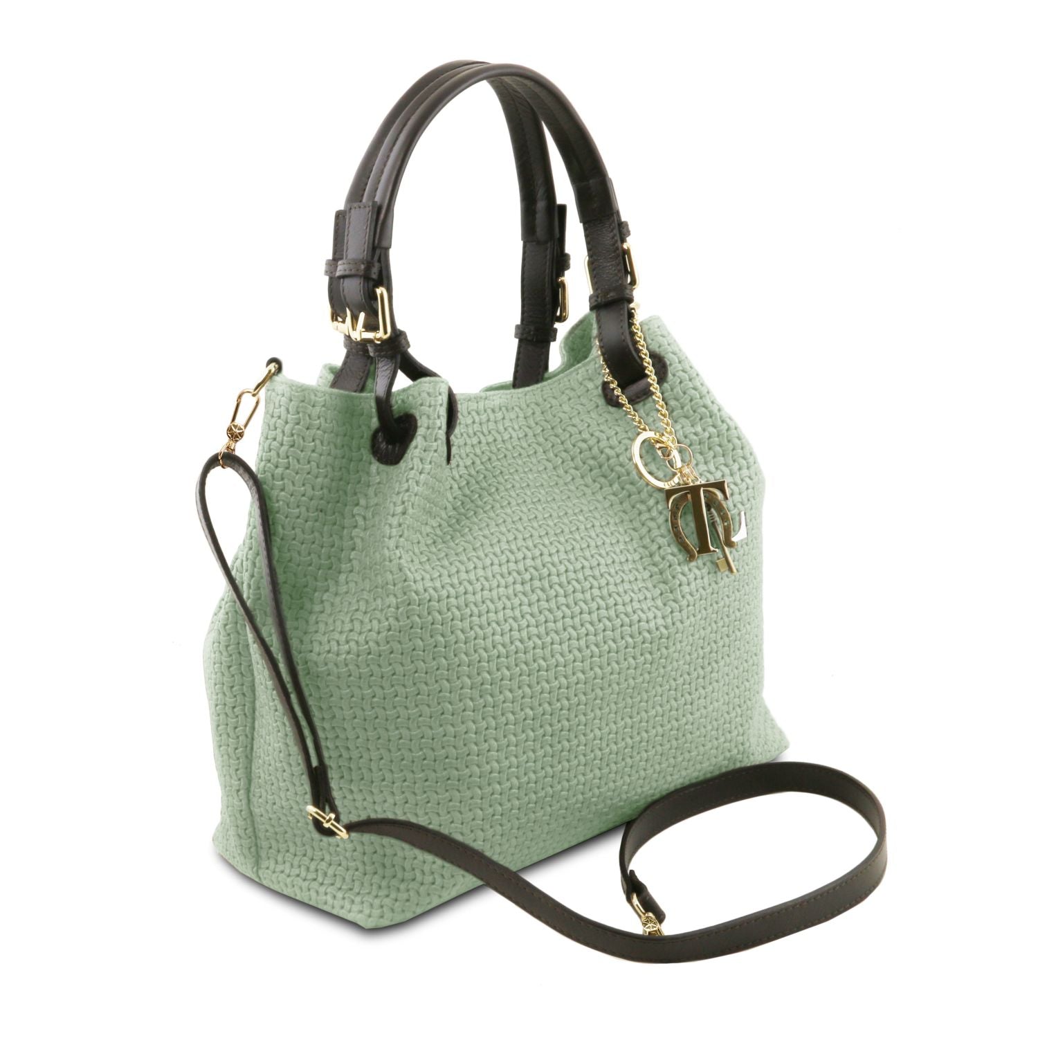 TL KeyLuck - Woven printed leather shopping bag | TL141573